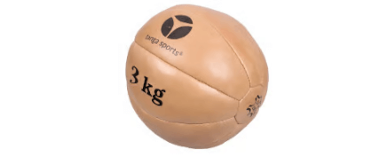 Brauner 3kg Medizinball von tanga sports