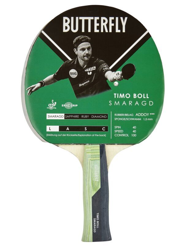 Butterfly® Tischtennisschläger Timo Boll Kübler Smaragd Sport 