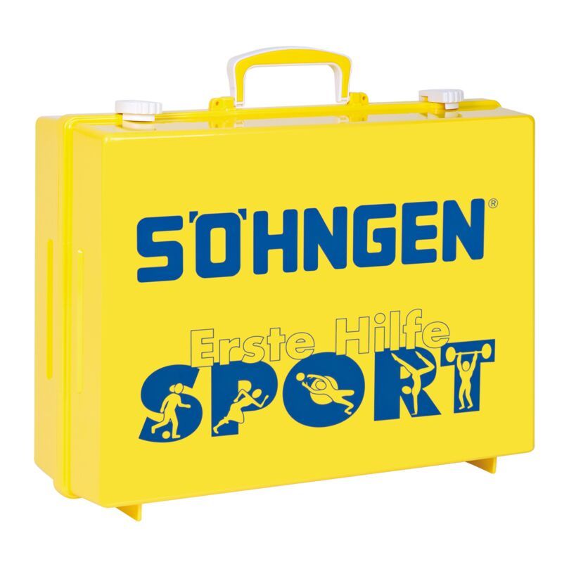 SPORT-Sanitätskoffer PRO S1 Erste-Hilfe Koffer nach aktueller DIN 13157 &  13164 + Sport-Ausstattung mit Kältebehandlung + Sporttape